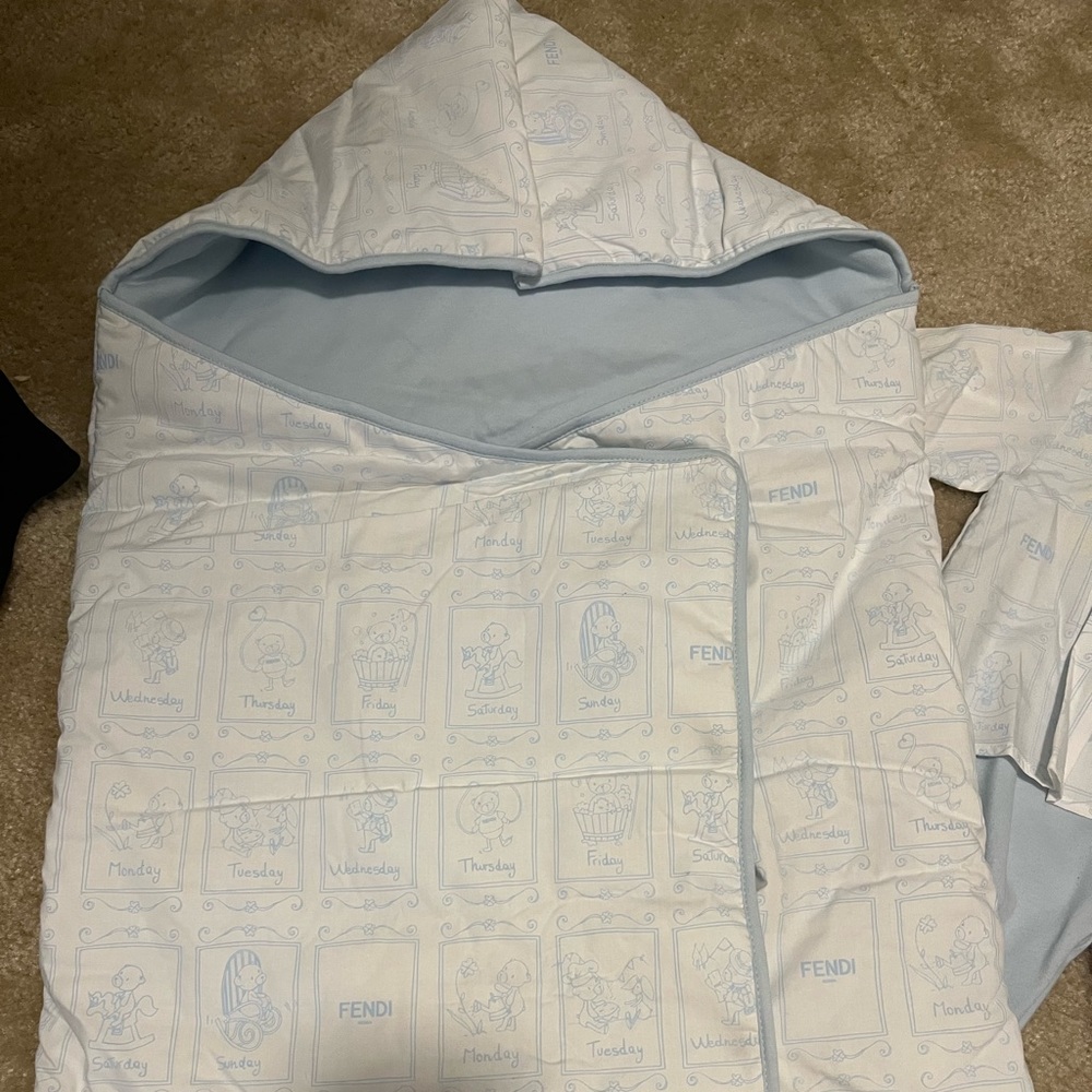 Fendi nest sleeping bag for new born baby was really expensive